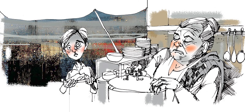 quan nho ben duong tau