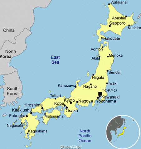 map of japan