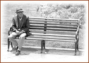 old alone man