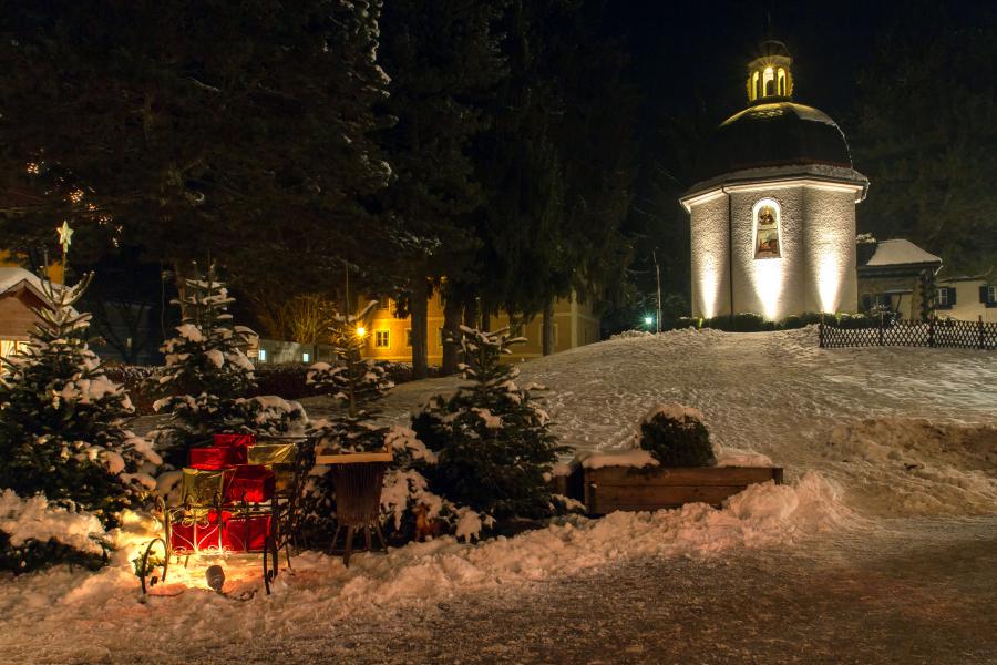 kapelle mit schlitten foto w. hirzinger