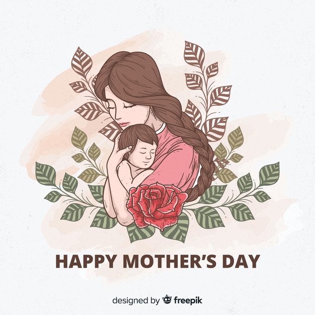happy mother